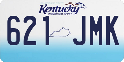 KY license plate 621JMK