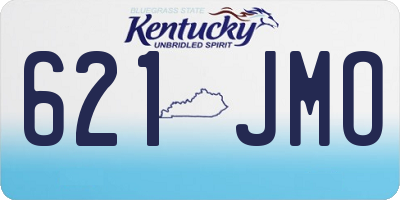 KY license plate 621JMO
