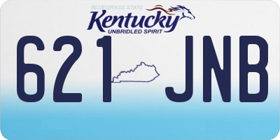 KY license plate 621JNB
