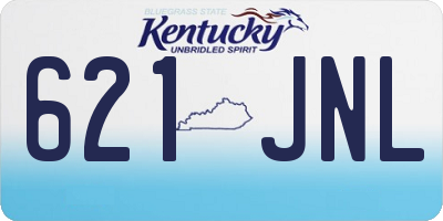 KY license plate 621JNL