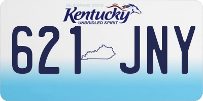 KY license plate 621JNY