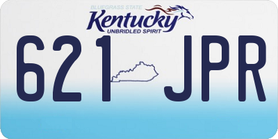 KY license plate 621JPR