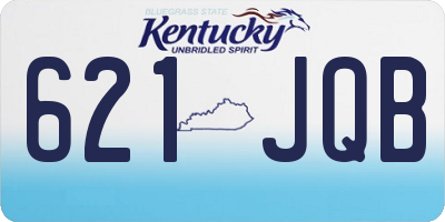 KY license plate 621JQB