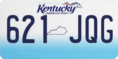KY license plate 621JQG