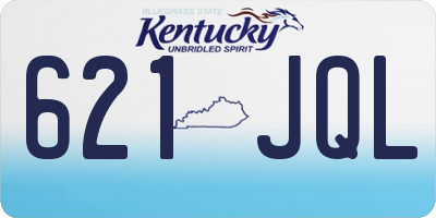 KY license plate 621JQL