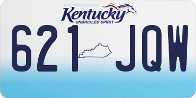KY license plate 621JQW