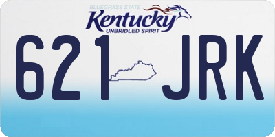 KY license plate 621JRK