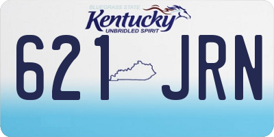 KY license plate 621JRN