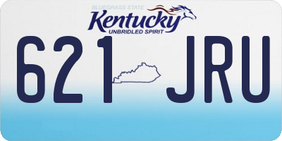 KY license plate 621JRU