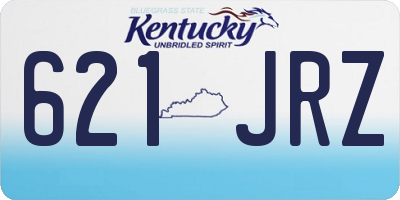 KY license plate 621JRZ