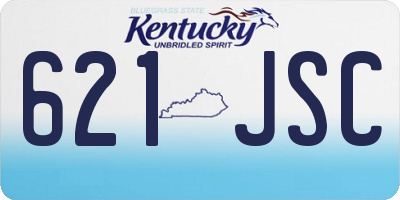 KY license plate 621JSC
