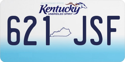 KY license plate 621JSF