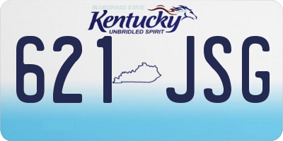 KY license plate 621JSG