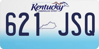 KY license plate 621JSQ