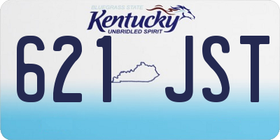KY license plate 621JST