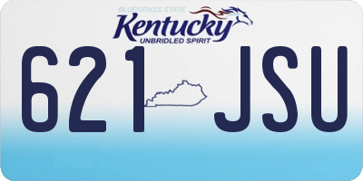 KY license plate 621JSU