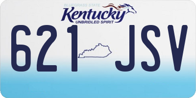 KY license plate 621JSV
