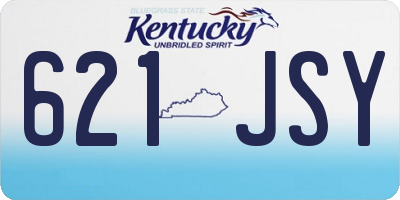 KY license plate 621JSY