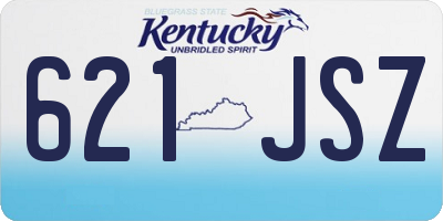 KY license plate 621JSZ