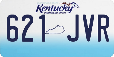 KY license plate 621JVR