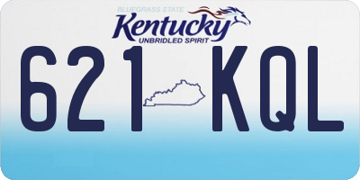 KY license plate 621KQL