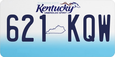 KY license plate 621KQW