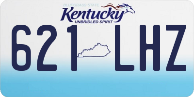 KY license plate 621LHZ