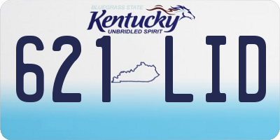KY license plate 621LID