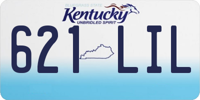 KY license plate 621LIL