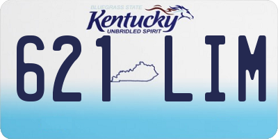 KY license plate 621LIM