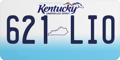 KY license plate 621LIO