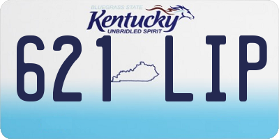KY license plate 621LIP
