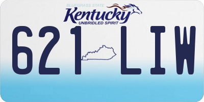 KY license plate 621LIW