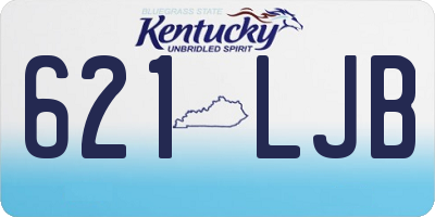 KY license plate 621LJB