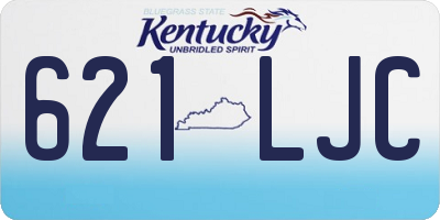 KY license plate 621LJC