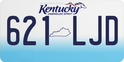 KY license plate 621LJD