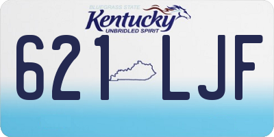 KY license plate 621LJF