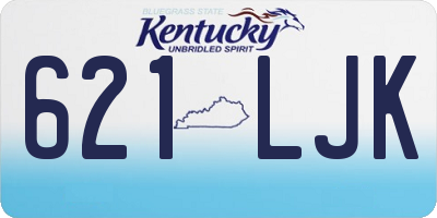 KY license plate 621LJK