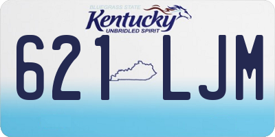 KY license plate 621LJM