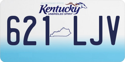 KY license plate 621LJV