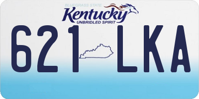 KY license plate 621LKA