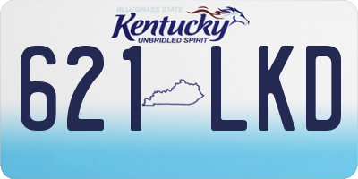 KY license plate 621LKD