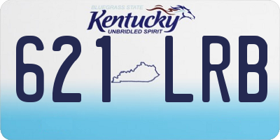 KY license plate 621LRB