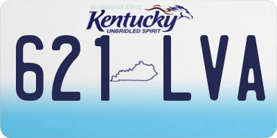 KY license plate 621LVA