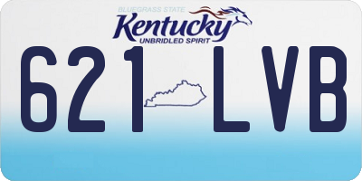 KY license plate 621LVB