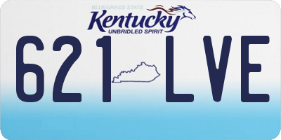 KY license plate 621LVE