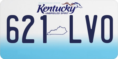 KY license plate 621LVO