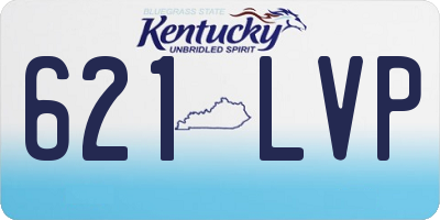 KY license plate 621LVP