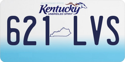 KY license plate 621LVS