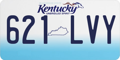 KY license plate 621LVY